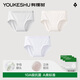 有棵樹(shù)【A類(lèi)花紗棉】女士?jī)?nèi)褲內(nèi)褲10A抗菌提花中腰高彈透氣包臀女生短褲
