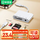 畢亞茲 蘋(píng)果手機讀卡器SD存儲卡相機iPhone外接TF內存卡蘋(píng)果快充ipad air平板otg轉接四合一傳輸轉化