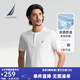 諾帝卡（NAUTICA）【單件直降】男裝25春夏新款索羅娜涼感汗布亨利領(lǐng)T恤男TE5204 白色1BW L