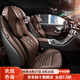 YWU輕奢汽車(chē)頭枕腰靠護頸枕奔馳寶馬奧迪車(chē)用枕頭記憶棉車(chē)載座椅頸椎 頭枕 賓利棕【頭枕腰靠1套】Nappa