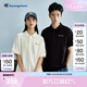 Champion冠軍短袖POLO衫男2025春季新款情侶基礎翻領(lǐng)T恤簡(jiǎn)約休閑 黑色 M