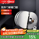 iGear玻璃門鎖辦公室門店304不銹鋼防銹b級(jí)防盜免開孔推拉雙開移門鎖