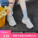 斯凱奇（Skechers）小白熊女鞋秋季厚底百搭老爹鞋熊貓鞋休閑運(yùn)動(dòng)鞋99999863