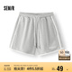 森馬（Semir）休閑褲女撞色運動(dòng)風(fēng)夏季2025顯瘦寬松字母A字短褲潮109325125006