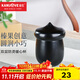金灶（KAMJOVE）陶瓷茶杯雙層防燙暖心杯 陶瓷帶蓋茶杯茶具沖茶器 200ml水杯 KP-11黑色