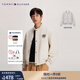 TOMMY HILFIGER【雙面穿】秋冬男女休閑美式學(xué)院棒球領(lǐng)飛行員夾克外套34451 米白色/印花AEF S （推薦：120-135斤）