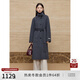 自巧小個(gè)子東方簡(jiǎn)奢風(fēng)灰色立領(lǐng)羊毛雙面呢大衣女冬季2024新款毛呢外套 水貂灰 XXS (1碼)