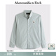 Abercrombie & Fitch【牛津襯衫】經(jīng)典小麋鹿圖案男裝25春夏美式長(cháng)袖襯衫125-5083 灰綠色 L (180/108A)