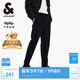 杰克·瓊斯（JACK&JONES）男裝秋季商務通勤時尚舒適個性潮百搭抗皺休閑褲錐形褲子品牌男褲 E40黑色 第二批 33 180