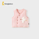 童泰（TONGTAI）嬰兒馬甲秋冬季純棉夾棉兒童衣服男童女童外出上衣坎肩馬夾 粉色 73