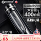 BEMEGA英國(guó)防摔雙層玻璃杯打不碎男女士大容量便攜泡茶杯茶水分離水杯子 紳士黑（茶水分離 防摔） 400ml