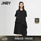 JNBY/江南布衣春夏連衣裙女A型一?？凼缗灰?guī)則寬松優(yōu)雅5N4G13390 001/本黑 S
