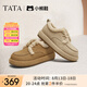 他她（TATA）小熊鞋加絨毛毛鞋女鞋厚底保暖棉鞋雪地靴冬新款CEH01DM4 黃棕（仿毛里） 40