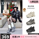 他她（TATA）繁星厚底老爹鞋女鞋透氣增高運動(dòng)鞋女休閑鞋新款 槍/灰（單里） 36