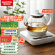 澳柯瑪（AUCMA）316自動上水恒溫電熱水壺0.8L玻璃煮茶器功夫茶具茶臺泡茶燒水壺煮茶壺電茶爐電水壺煮中藥J1