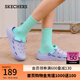 斯凱奇（Skechers）夏季女鞋洞洞鞋涼鞋增高厚底耐磨沙灘拖鞋小怪獸包頭洞洞鞋111581 薰衣草色/LAV 37
