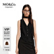 MO&Co.【C+系列】馬甲2025春新品彈力綿羊毛精裁時裝收腰MBE1WAI002 黑色 M 165