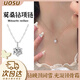 UOSU超閃莫桑鉆項鏈女輕奢小眾簡(jiǎn)約鉆石吊墜鎖骨鏈百搭輕奢配飾送閨蜜 莫桑鉆嘴唇鏈項鏈【禮盒包裝】