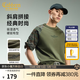 卡賓（CABBEEN）【280G全棉平紋】T恤男聯(lián)名高周波印花日常休閑秋季短袖T恤 橄欖綠色88 XL /180/52