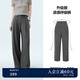 詩(shī)凡黎（'SEIFINI）詩(shī)凡黎高級(jí)西裝闊腿褲2025年春顯瘦修身垂感氣質(zhì)時(shí)尚設(shè)計(jì)感休閑褲 灰色 升級(jí)版 M