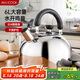 美廚（maxcook）燒水壺 304不銹鋼水壺6L加厚鳴音 煤氣電磁爐通用 樂廚系列MCH418