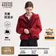 Teenie Weenie小熊女裝外套2025秋季新款加絨保暖休閑戶外連帽夾克 紅色 M
