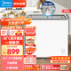 美的（Midea）小冰柜200升家用小型冰箱冷凍柜商用展示柜擺攤大容量雪糕陳列柜飲料水果冷藏保鮮柜MS-205LGE