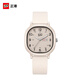 正港學(xué)生手表初高中生專(zhuān)用考試手表初中兒童電子表只看時(shí)間女孩開(kāi)學(xué)季 奶茶色-雙日歷【升級款】
