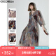 COCOBELLA度假風(fēng)波普印花雪紡連衣裙吊帶裙兩件套FR0018-2 幾何音律 L