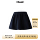 ELAND【活性染牛仔】衣戀半身裙女牛仔字A字柔軟短裙2025夏季新款 深牛仔色(57)D/Indigo S