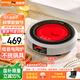 德國寶（German Pool）小型電陶爐家用 大功率爆炒2200W 遠紅外電磁爐電煮茶爐 家用電火鍋智能光波 電池爐臺式GID-RS22T 【店鋪推薦】電陶爐單機