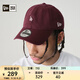 NEW ERA紐亦華MLB棒球帽子小logo男女情侶軟頂彎檐鴨舌帽920 13793034-酒紅色 洛杉磯道奇隊 OSFM