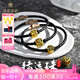 萃華金店5D足金999復(fù)古轉(zhuǎn)運珠財字黑金手串男士轉(zhuǎn)運珠手鏈送男友七夕禮物 【發(fā)＋財】金重約3.9g