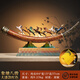 御時(shí)居象馳八駿銅象牙擺件老板高檔家居別墅辦公室玄關(guān)裝飾開業(yè)喬遷禮物 八駿雄風(fēng) 大漆紅色