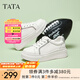他她（TATA）厚底休閑板鞋女鞋輕便松糕鞋百搭小白鞋春季新款CYC01AM5 白/銀 37