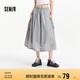 森馬（Semir）代露娃涼感防曬半身裙女顯瘦裙子2025夏季質(zhì)感工裝裙109325120004