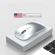 適用蘋(píng)果無(wú)線(xiàn)鼠標macbook筆記本電腦靜音無(wú)聲可充電雙模藍牙滑鼠 5鍵智能語(yǔ)音鼠標-太空銀