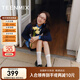 天美意樂(lè )福鞋商場(chǎng)同款流蘇時(shí)尚百搭單鞋女皮鞋2025秋新款 黑色 38