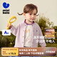 minibala男童女童毛絨外套寶寶抗靜電搖粒絨撞色繡花保暖上衣2025秋新款 粉紅60009 90
