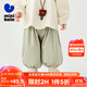 迷你巴拉巴拉男女童褲子2025秋新款兒童寬松燈芯絨長(cháng)褲【泡泡褲】 豆沙綠40004 90