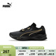 彪馬（PUMA）緩震防滑透氣耐磨跑步鞋男女輕便運動鞋AVIATOR 376615 黑色-金色-11 41