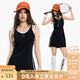KAMA卡瑪運動吊帶紅色裙子女夏季2025新款 性感上衣修身辣妹超顯瘦 黑色 M