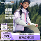 Skechers斯凱奇羽絨外套男女童裝新款三合一防水防風(fēng)外套套裝P424K079 淺雪青色/00EW 170 cm