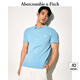ABERCROMBIE & FITCH【經(jīng)典小麋鹿】男裝25夏季美式通勤POLO衫短袖T恤KI124-5182 天藍(lán)色 S (175/92A)