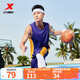 特步（XTEP）【國潮】男裝速干籃球套裝背心短褲夏季運動(dòng)兩件比賽訓練套吸 深紫 XL/180
