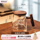 摩登主婦茶杯茶具個(gè)人專(zhuān)用喝茶杯子茶水分離玻璃水杯辦公室泡茶杯 觀(guān)山泡茶杯-透明- 400ml 規格詳見(jiàn)圖二