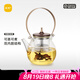 尚明耐熱玻璃蒸煮兩用茶壺煮茶器電陶爐提梁壺明火加熱家用辦公養(yǎng)生壺 金灰色 1000ml
