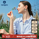 Navigare意大利小帆船女全棉寬松長袖襯衫休閑條紋襯衣2313045504 藍(lán) XL 