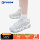 FILA FUSION斐樂(lè )女鞋潮牌文化籃球鞋休閑鞋情侶運動(dòng)鞋斐樂(lè )男女鞋 香草冰/冰灰-VI【女】 38