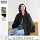 對(duì)白萊賽爾蝙蝠袖翻領(lǐng)短外套女2025秋季新款黑色寬松廓形抽繩上衣 靜謐黑 【預(yù)售10月8日發(fā)貨】 XL